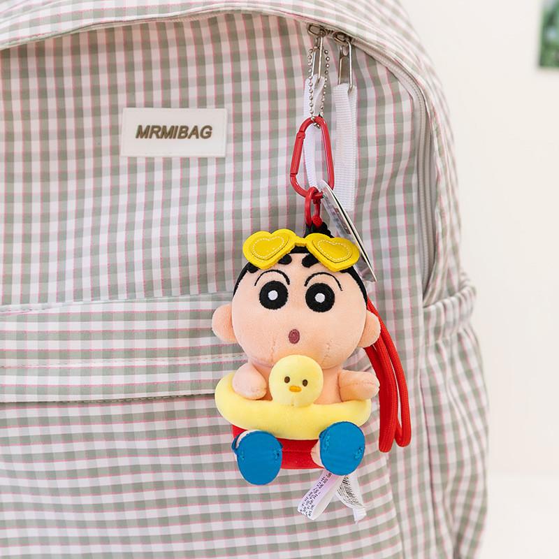 Crayon Shinchan Keychain Plush Toy For Backpack Decoration Collectible Gift Style A