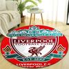 1 Stück L-Liverpool Druck Runder Teppich Stuhl Runder Teppich Geeignet für Schlafzimmer Wohnzimmer Heimdekorations Teppich