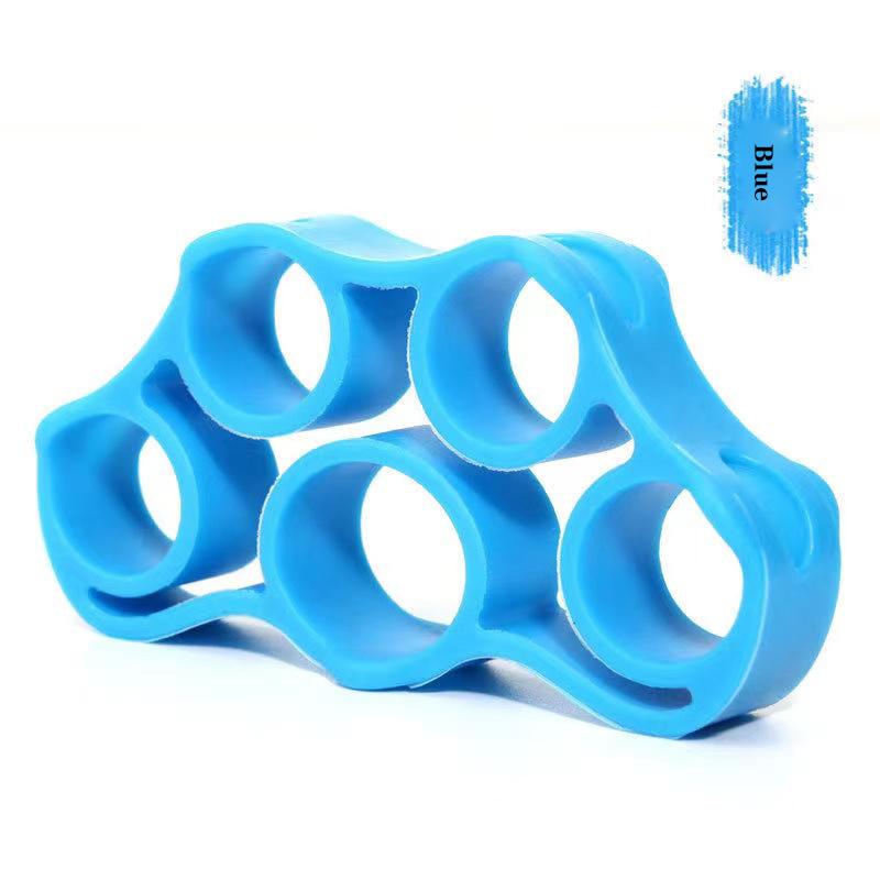 Silicone Gripper Finger Hand Grips Exercise Extender Rehabilitation Training Device Exercise Finger Enhancer Resistance B Practical Use синий