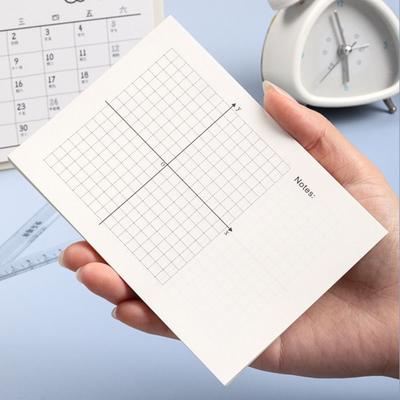 Hochwertiger 64K Notizblock Mit Achse Tragbares Quadrant Zeichenpapier Abreißbares Koordinatenpapier Schüler