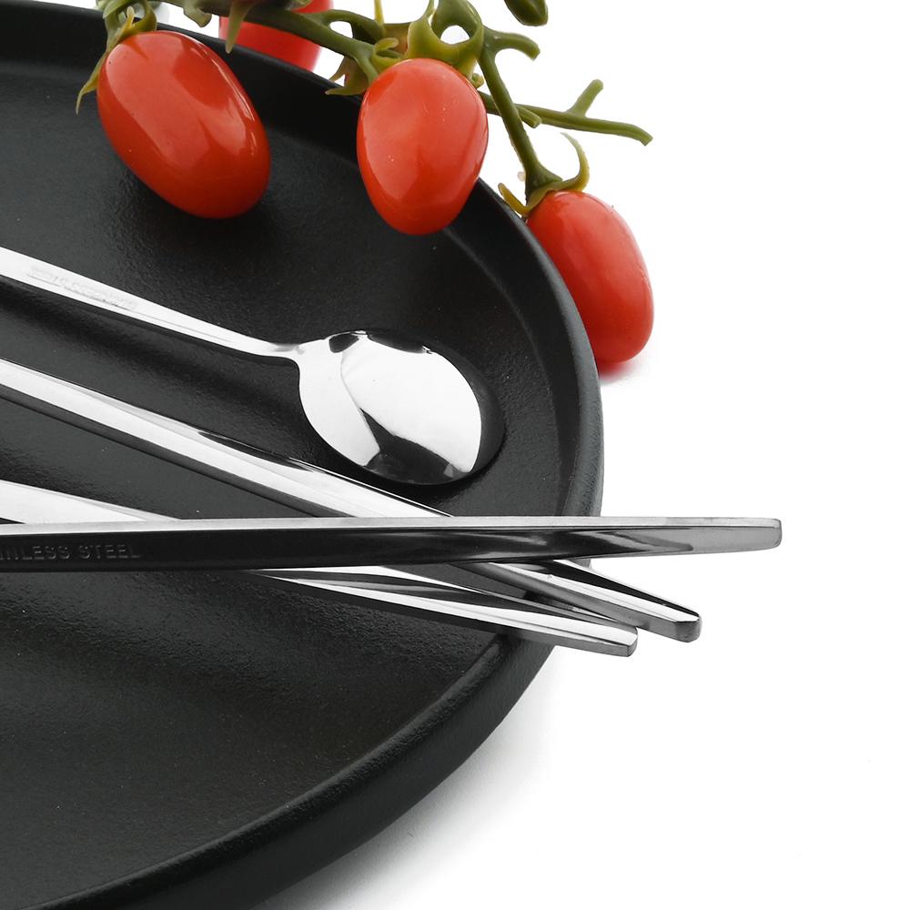 Set di Posate d'Argento da 40 Pezzi Posate in Acciaio Inossidabile Coltello da Cena Occidentale Forchetta Cucchiaio Stoviglie Cucchiaini da Tè Forchetta per Frutta e Torta Cucina