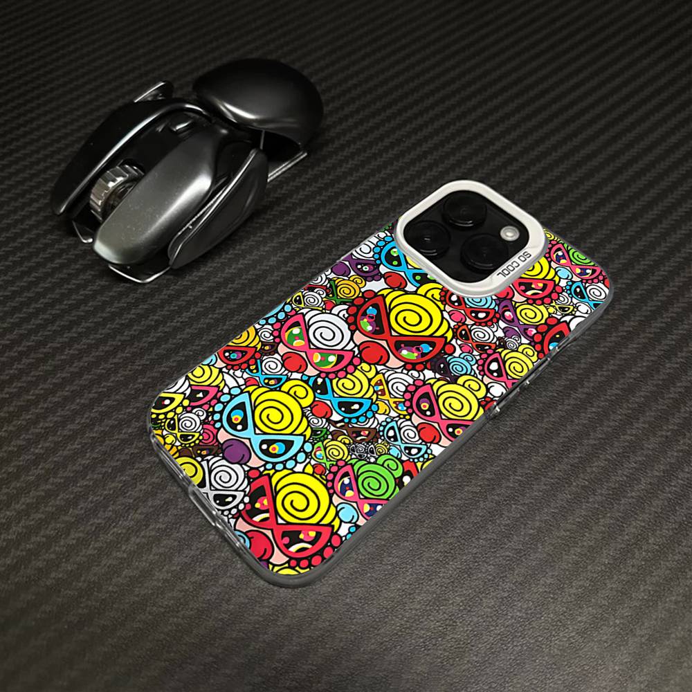 

Japan Fashion H-Hysteric M-Mini For iPhone 17 16 15 14 13 12 11 Pro Max Plus Matte Color Back Phone Cover iPhone 14pro max