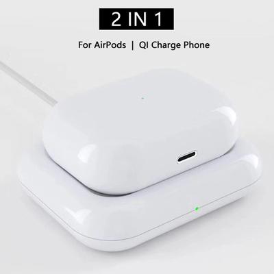 Bezdrátová nabíječka Dock Station 2 v 1 pro Apple Airpods 2 AirPods Pro iPhone 8Plus X XS XR Xs 11