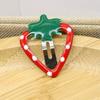 4pcs Women's Adorable Strawberry Shaped Hair Clip Set,Cartoon Colored Clamps for Girls and Women,Cute Hairstyle Accessory