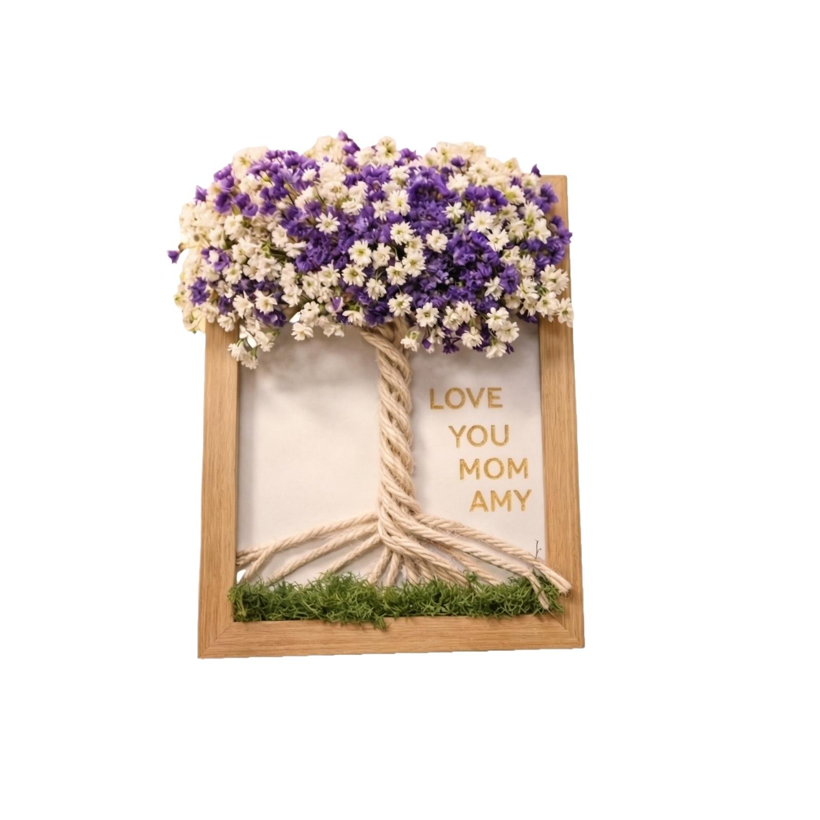 

Bouquet Frame Decoration With Letter Stickers One Size