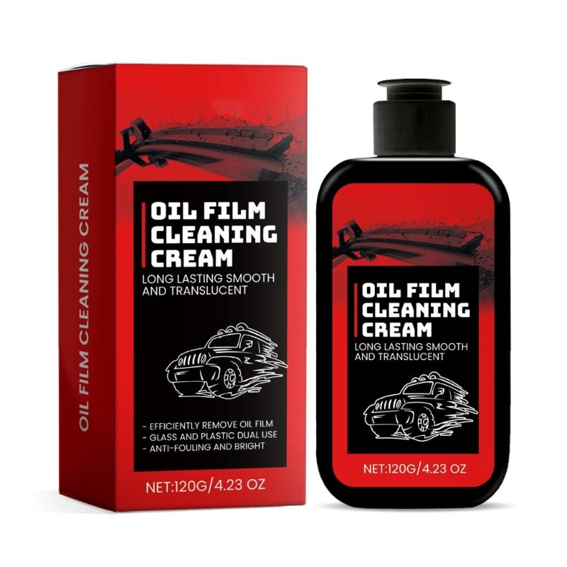 

Clear Visibility Auto Car Glass Cleaner Paste Removes Oil Film, Enhances Safety Prevent Future Stains Rain & Fog Removal 1