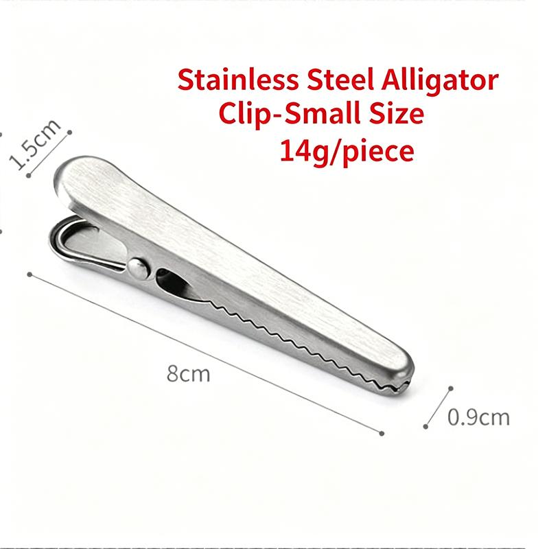 Heavy Duty Stainless Steel Food Sealing Clips Reusable Bag Seal Clips for Snacks Chips Grains Cookies Flour Sugar Frozen Food Kitchen Storage S, 1PC серебряный