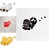 Eye-catching 3d Love Heart Mirror Wall Stickers Decal To Enhance Your Space