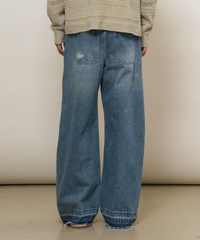 GENERALIDEA Man Distressed Denim Pants [Blue] / Gf1Mpt015