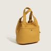 IELGY fashion simple soft leather texture shoulder bucket bag women