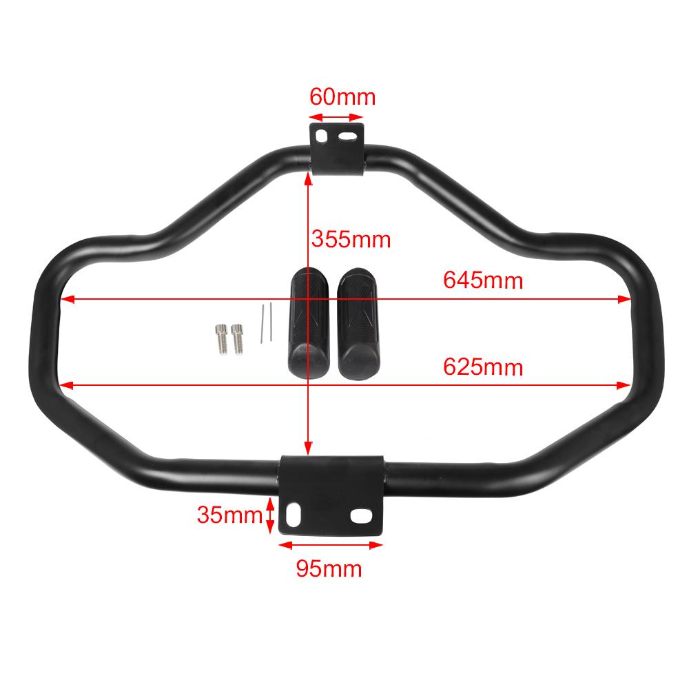 Black Motorcycle Mustache Highway Crash Bar Front Engine Guard For Harley Sportster 1200 883 XL 48 72 Iron 883