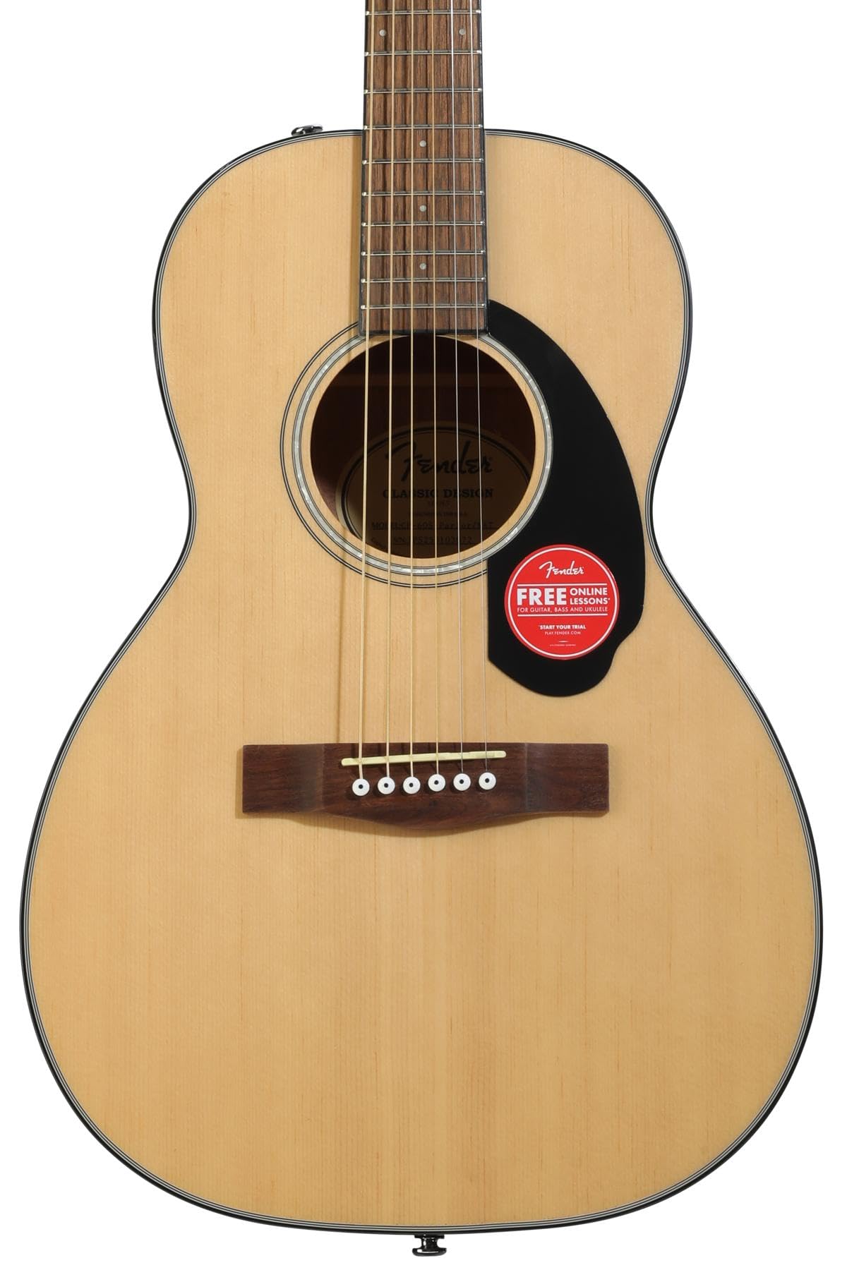 

Fender Acoustic Guitar Walnut Soft Case Included CP-60S Parlor, Fingerboard, Natural,