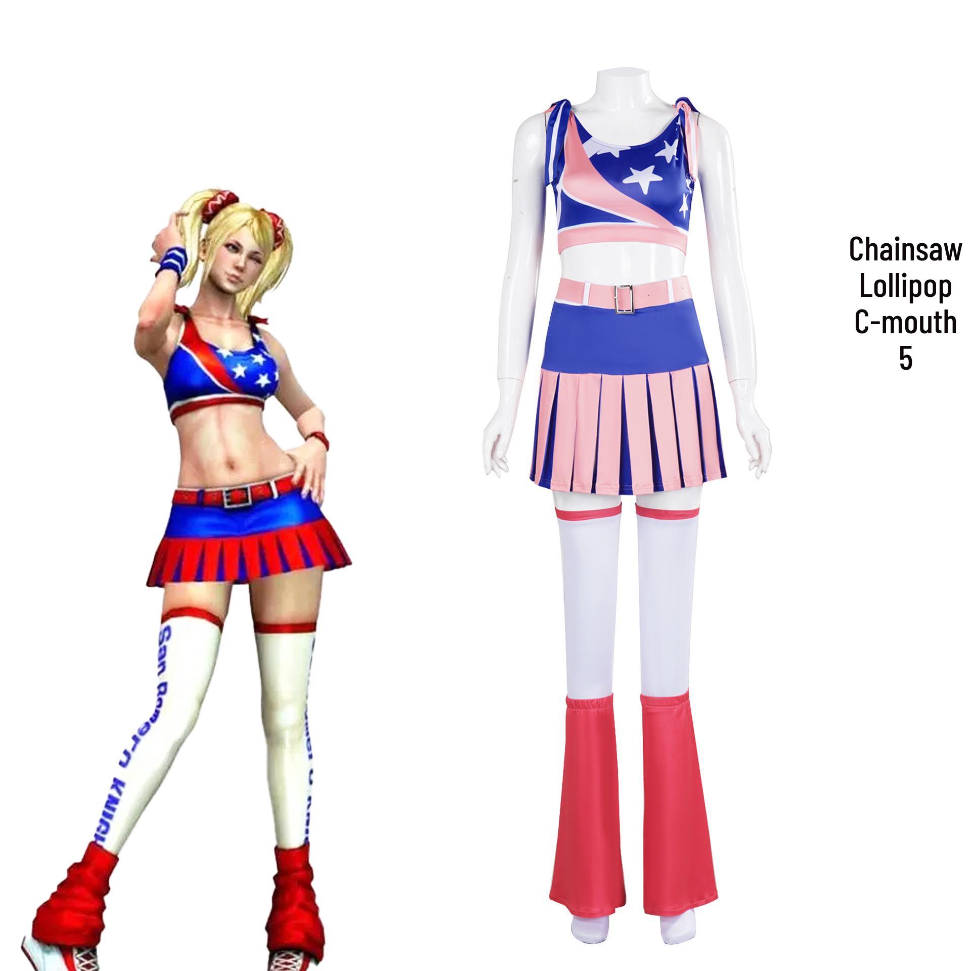 

Juliet Starling Chainsaw Lollipop Cosplay Costume for Halloween S