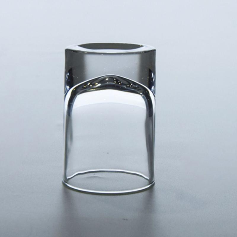 2pcs Sets Small Capacity Wine Glass Thick Bottomed Baijiu Goblet Transparent Beer Cup Classic Cocktail Glass Retro Shot Glass