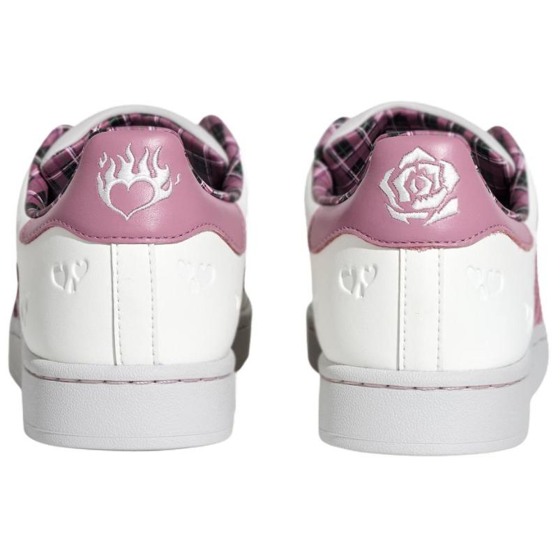 adidas Originals Superstar 2 Día de San Valentín Edición Limitada Cómodas Clásicas Zapatillas Deportivas Unisex Blancas Moradas KZ7157