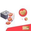500Pcs Valentines Day Sticker 38mm Love Heart Sticker Self-Adhesive Wrapping Labels for Envelopes Case Valentines Card