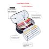Large Capacity Minimalist Korean Style Pencil Case with Combination Lock for Elementary, Middle and High School Students.