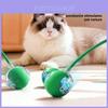 Pet Interactive Rubber Cat Toy With Adjustable Speed For Multiple Play Areas