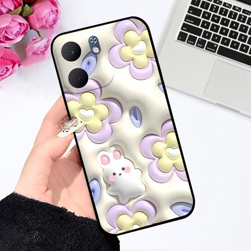 Для OPPO A5X 4G 5G A5 X Чохол Модний Милий Ударостійкий Силіконовий М'яка Задня Кришка Чохли для Телефону Для OPPOA5X CPH2725 TPU Coque Capa