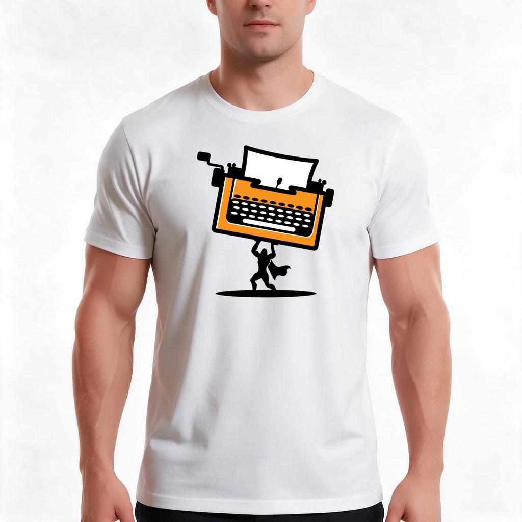Writing Hero Tshirt Summer Casual Cotton Tee Oversized Streetwear Tops Vintage Graphic Print Loose Fit Short Sleeve