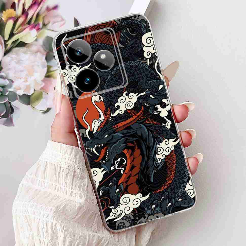 For Realme GT 7 5G 2025 RMX5061 Case Cute Girl New Flowers Soft Silicone TPU Cover For Realme GT7 GT 7T 5G Global Phone Cases