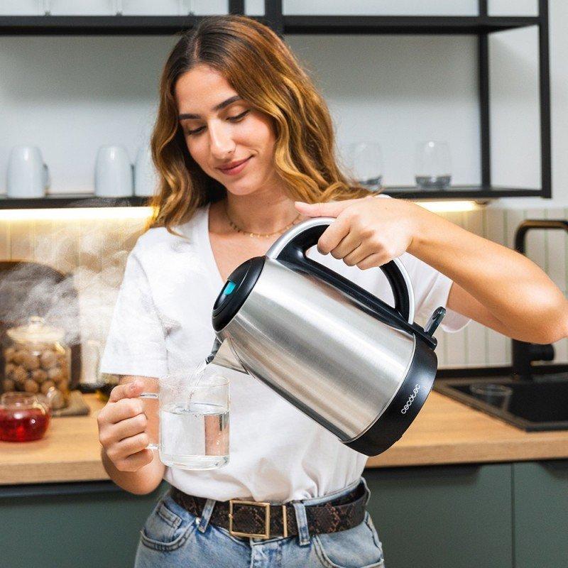 Cecotec Thermosense 200 Steel Electric Kettle 1.7L Silver