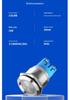 19mm/22mm Stainless Steel LED Flashing Buzzer, Intermittent Sound, 12V/24V