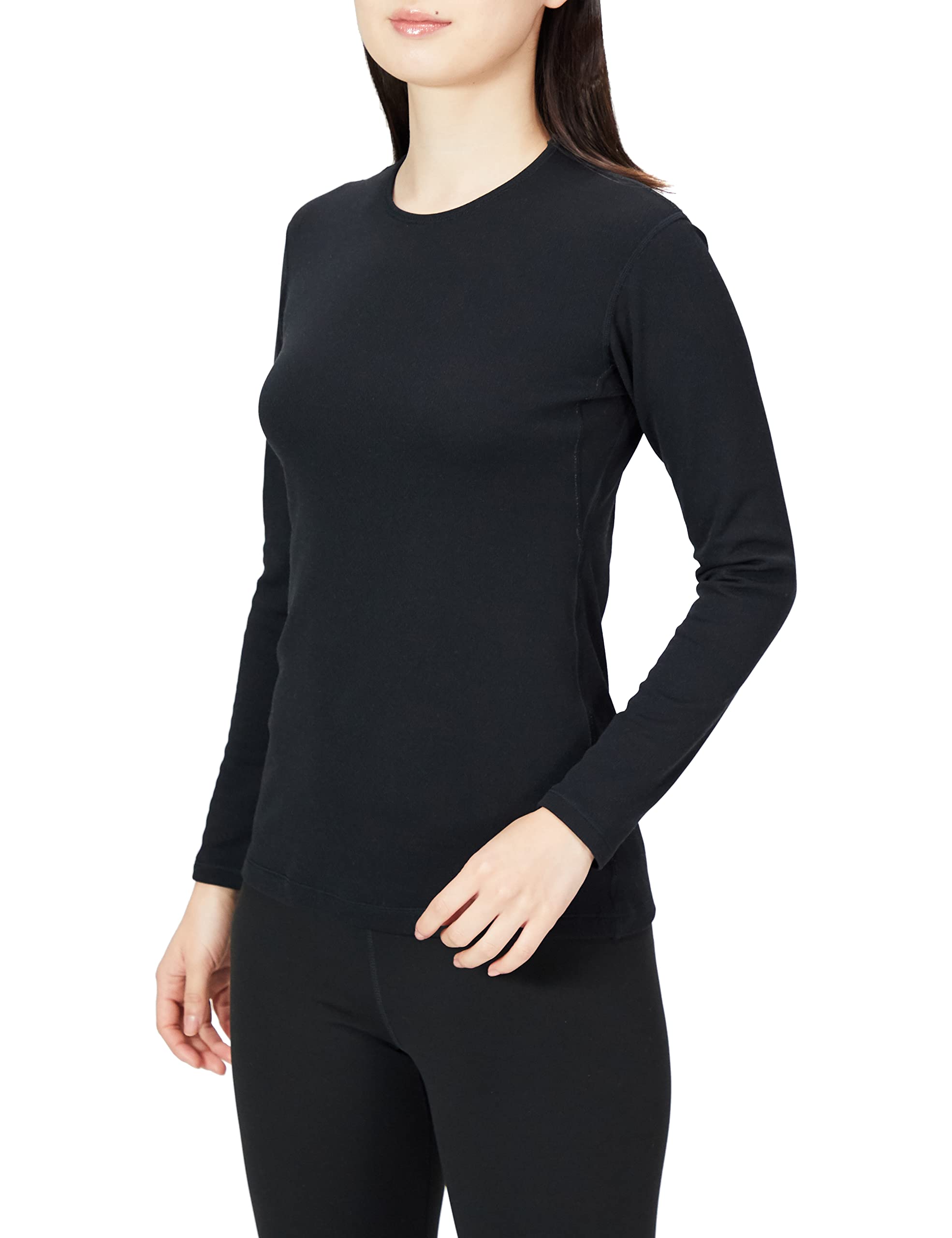 

Mizuno Breath Thermo Средней Толщины для Активных, Футболка с Круглым Вырезом и Длинным Рукавом, Черный, Размер XL, Нижнее Белье, Материал, Генерирующий Тепло, Футболка, Женская, (Предыдущий