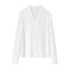 Sentubila Women's Commuter White Shirt Professional V-Neck Slim Chiffon Blouse