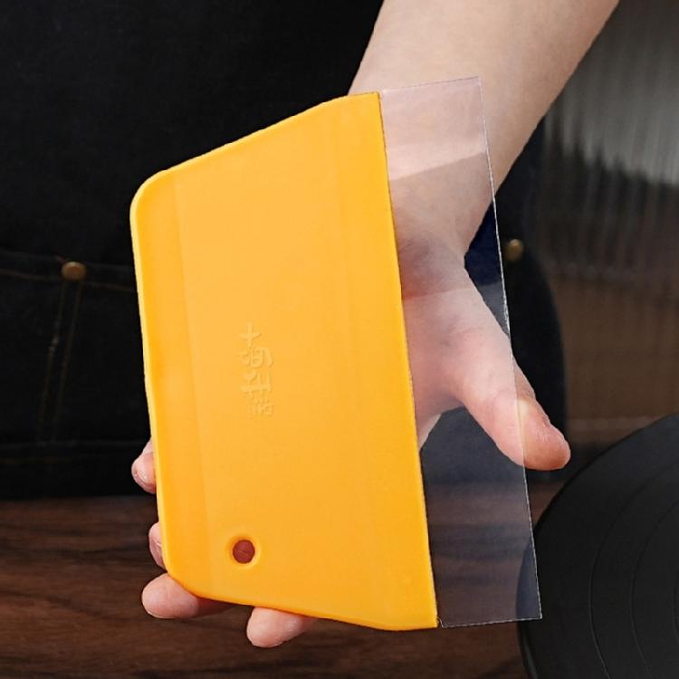 Kuchenbutterglätter Klarsichtspachtel für präzises Backen Ergonomisches Kunststoff-Gebäckwerkzeug zum Schneiden und Formen von Teig