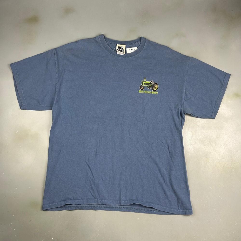 VINTAGE Old Guys Rule Tractor Blue TShirt sz XL Adult Unisex T-Shirt