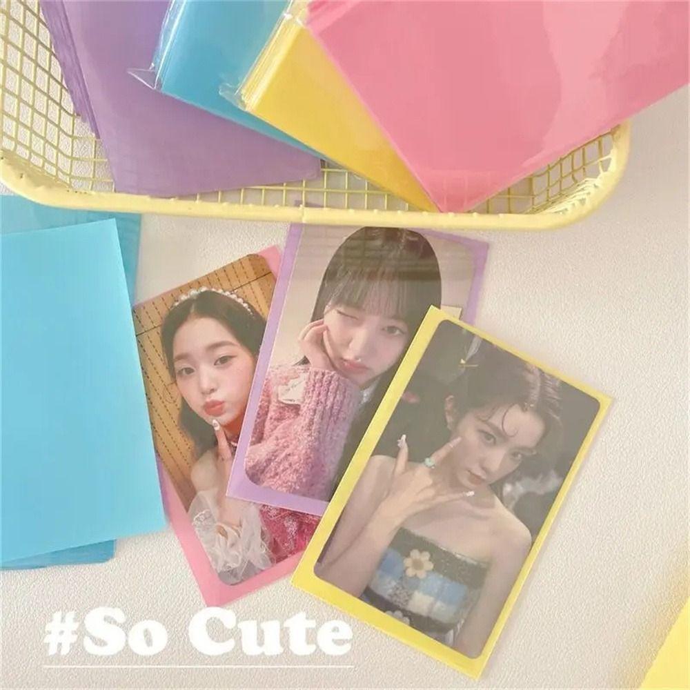 61x91mm Kpop Card Sleeves Frosted Cards Protector Cards Storage Bag Photocard Films Game Cards