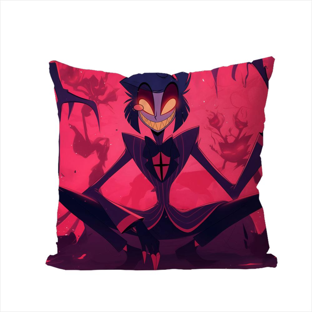 Hazbin Hotel Alastor Pillow Case For Car Sofa Decorative Home Doublesided Print Plush Square Throw Pillow Cushion Cover