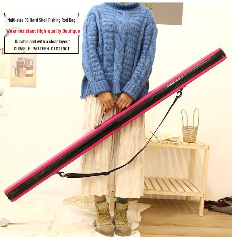 Waterproof Hard Shell ABS Fishing Rod Bag - Available In 1.25m, 1.35m, and 1.45m Sizes, Lightweight and Compact.
