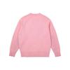 Palace X Evisu Seagull Knit Patchwork Logo Crewneck Sweater Unisex Sweater Pink-Nectar P21EVKW002
