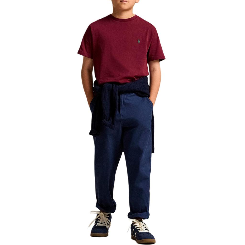 Polo Ralph Lauren Embroidered Pattern Round Neck Short Sleeve T-Shirt Kids Tops 323832904-200