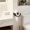 3D Printed No Drilling Wall Mount Paper Holder Multifunctional Bathroom Toilet Roll & Kitchen Paper Towel Storage Organizer