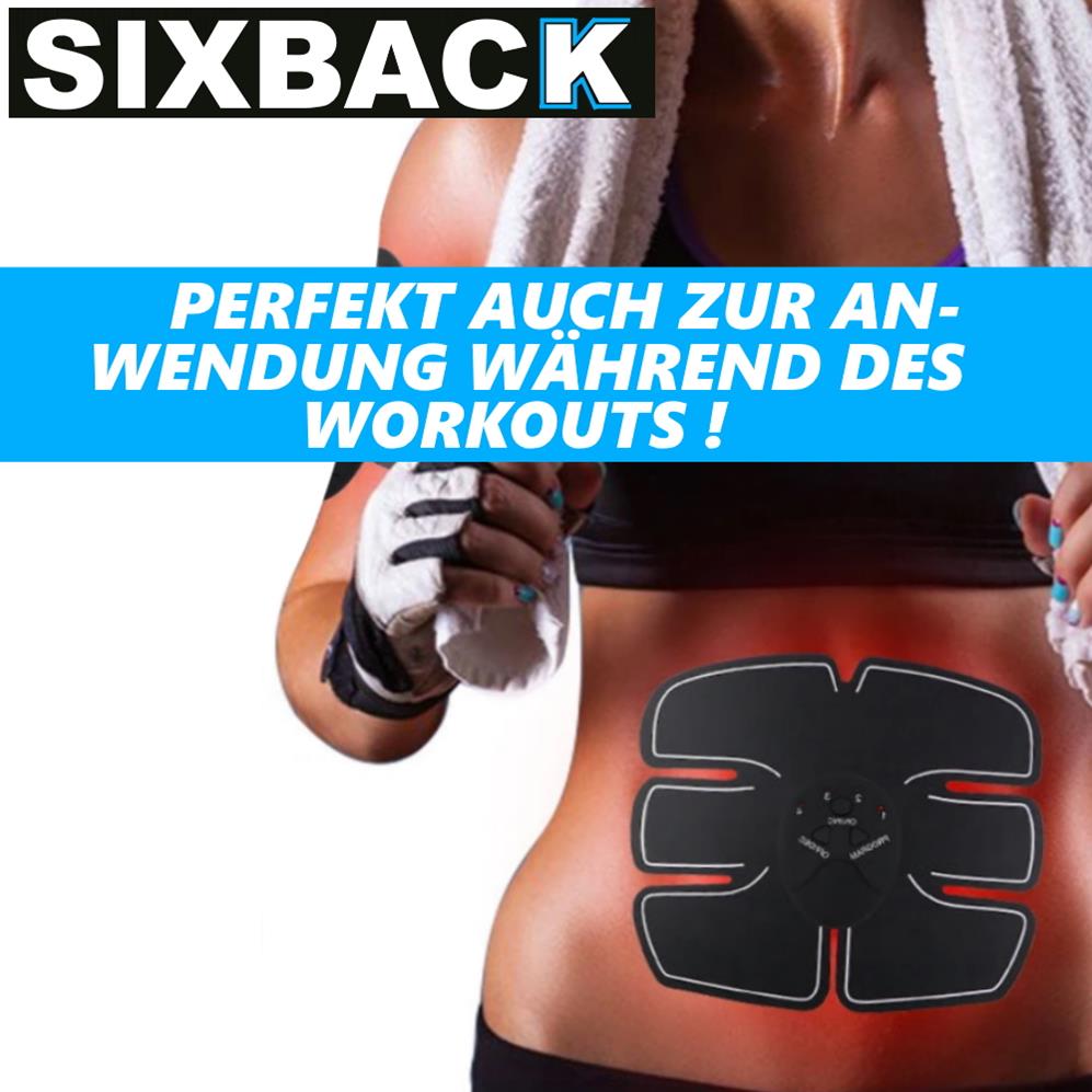 Aparat de antrenament electric pentru mușchii abdominali SIXBACK Sixpack EMS, stimulator, aparat de antrenament