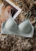 Spot jelly strip fixed cup seamless underwear women's small breasts gather soft support anti-sagging not empty cup bra