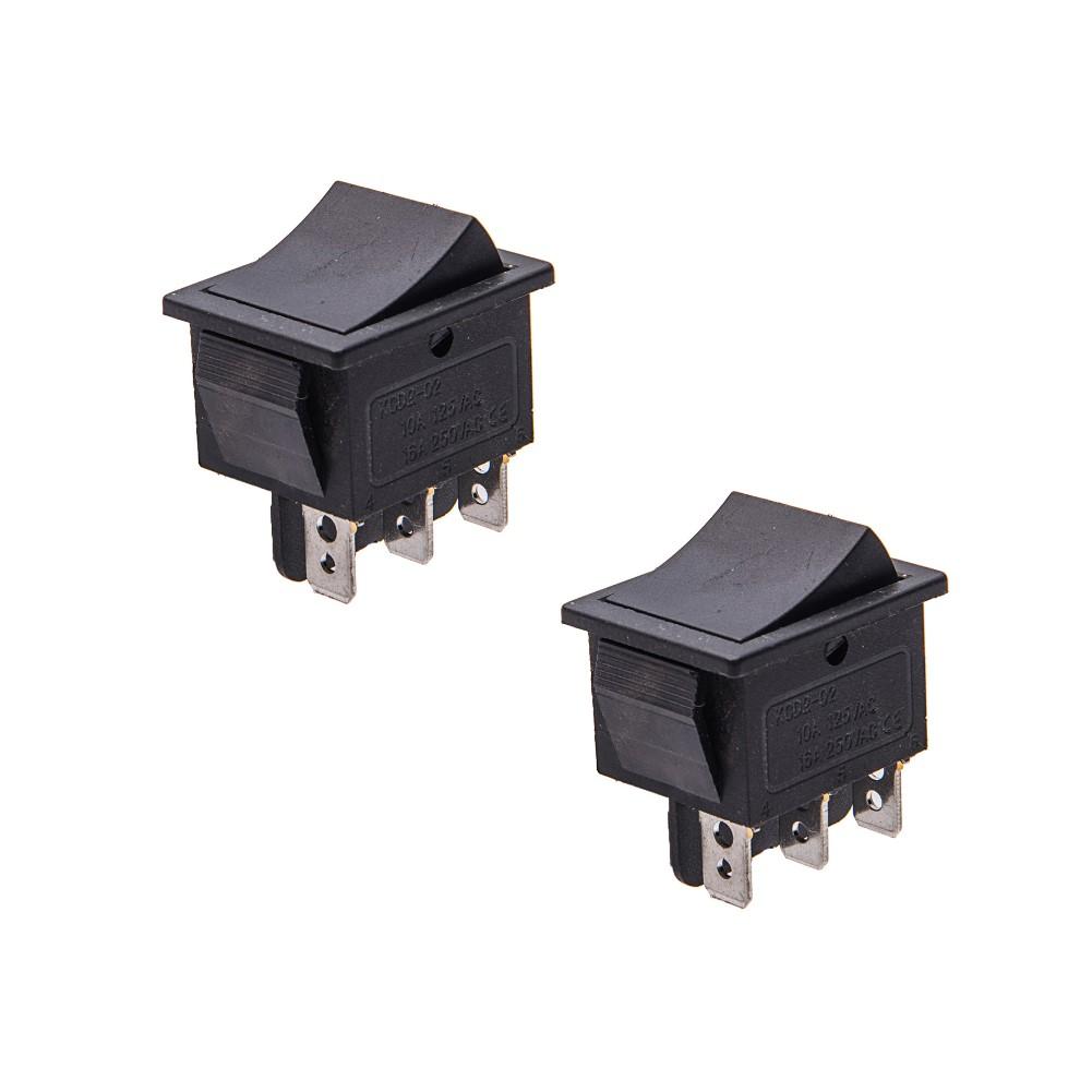 2 Pieces 624V Bidirectional Self Reset Throttle Switch for 6 24V Electric Ride On Vehicles Replacement Forward Backward Control