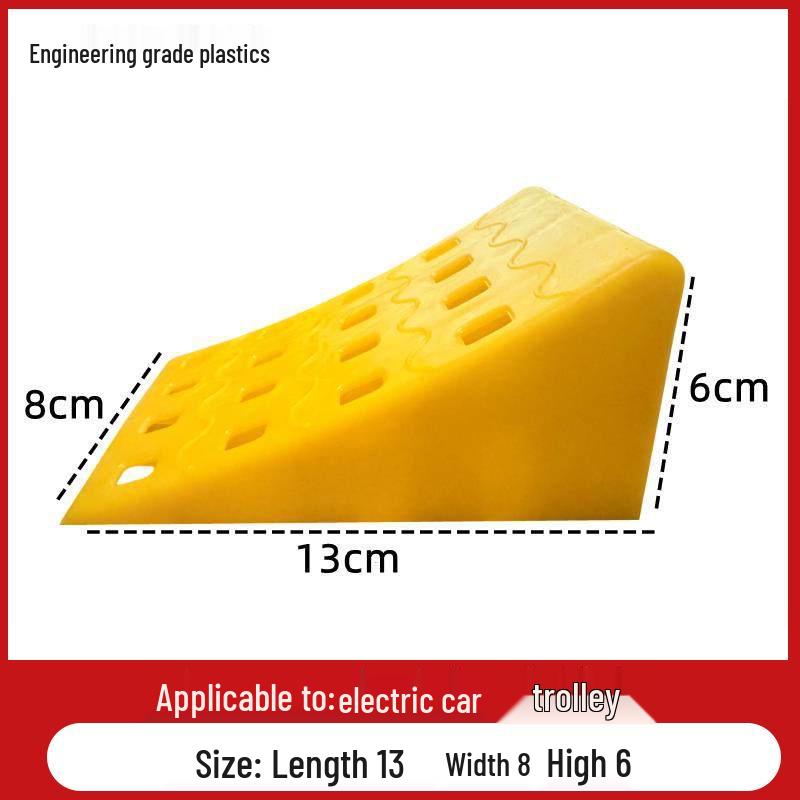 Portable Anti-Slip Triangle Wheel Chocks - Wood Tire Stoppers for Cars & Trucks