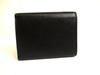 Authentic Jimmy Choo Metal Logo Black Leather Trifold Wallet Compact Wallet NAIMA #a789  Refurbished