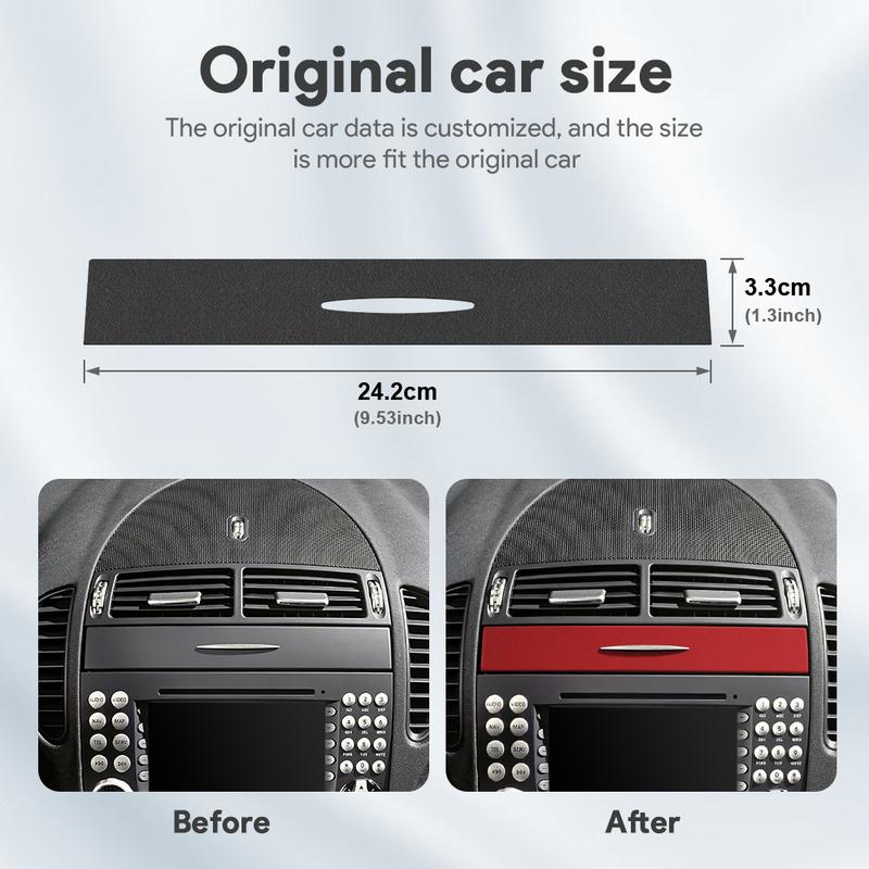 Top Suede Trim LHD RHD Sticker For Mercedes Benz SLK R171 2004 2005 2006 2007 2008 2009 2010 Car Central Air Outlet Accessories