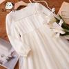 CHANZUIGOU Girl's Starry Night French Princess Puff Sleeve Dress