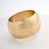Punk Hip Hop Large Wide Cuff Chunky Gold Plated Bangles Bracelets for Women Minimalist Metal Spring Bangle Jewelry Gifts