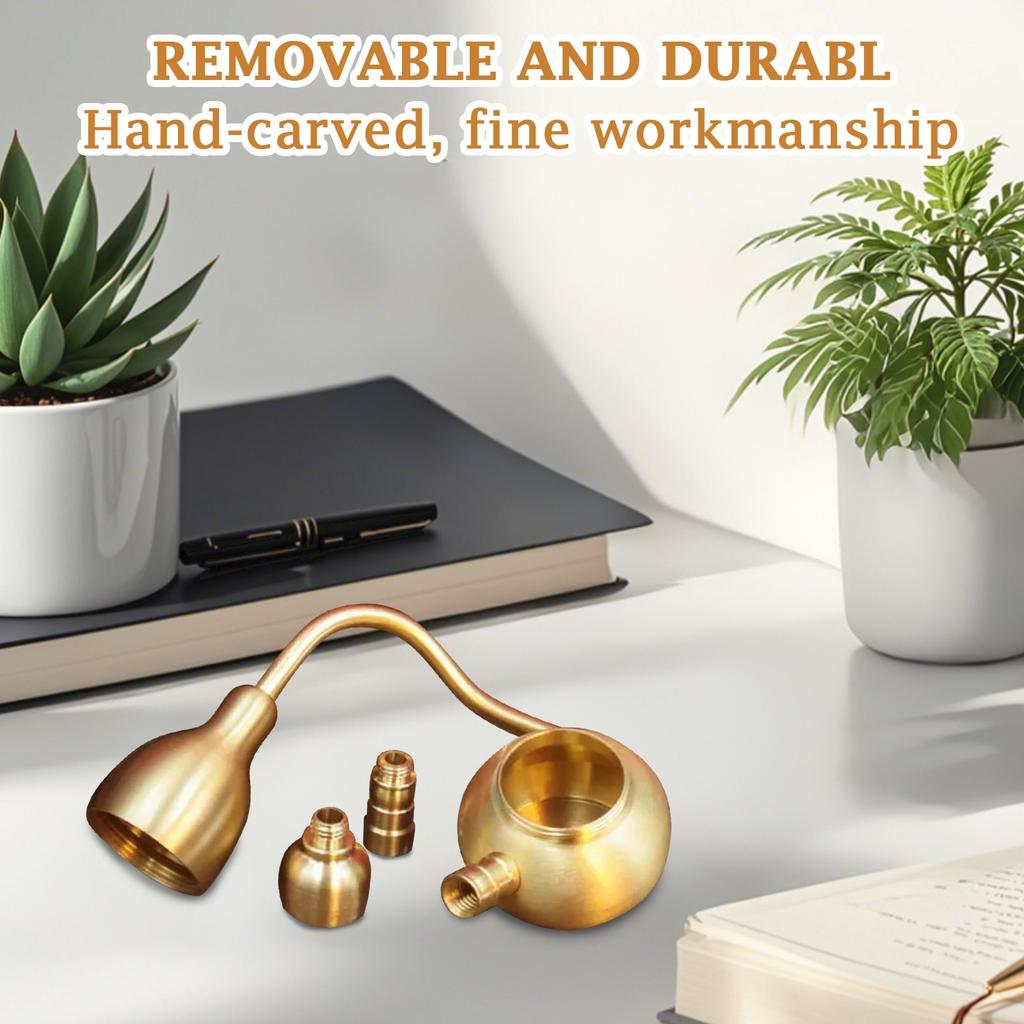 Brass Gourd Hookah Three Portable Water Pipe Hookah Holder Filter With Hookah