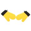 2Pcs Oven Gloves Silicone Heat Resistant Water Proof Thickened Ribbed Oven Gloves Kitchen Accessories
