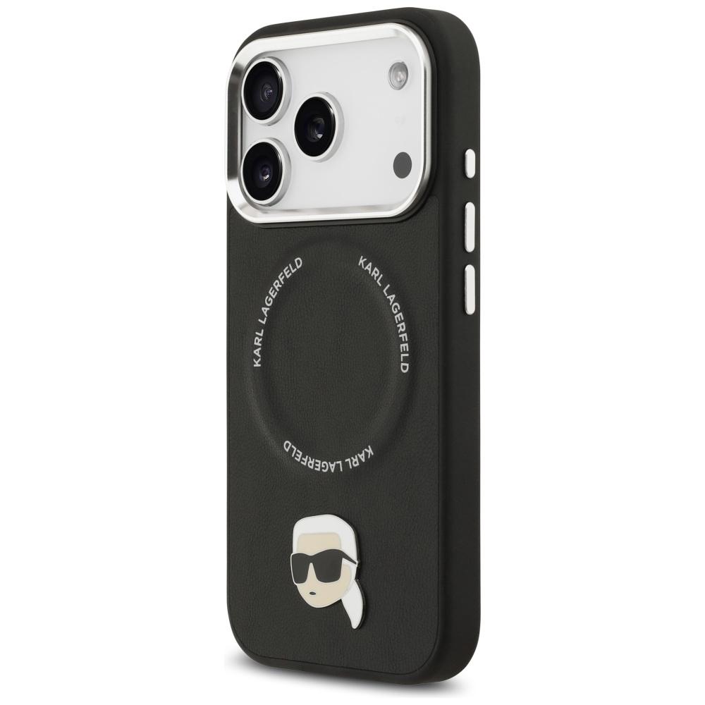 Karl Lagerfeld Karl Pin MagSafe Case for iPhone 17 Pro Black