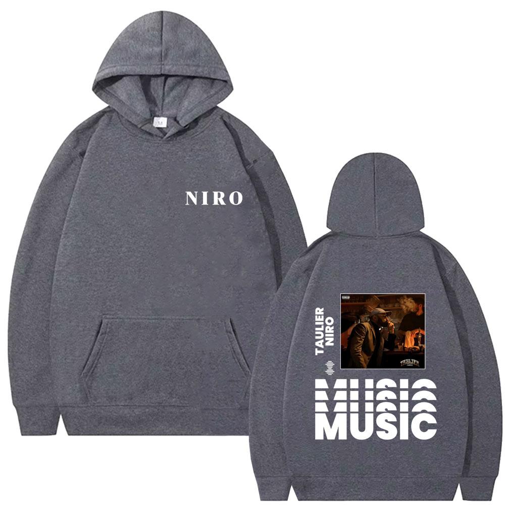 Rapper Niro Taulier Album Graphic Hoodie Men Women Rock Streetwear Unisex Fashion Vintage Casual Fleece Hoodies