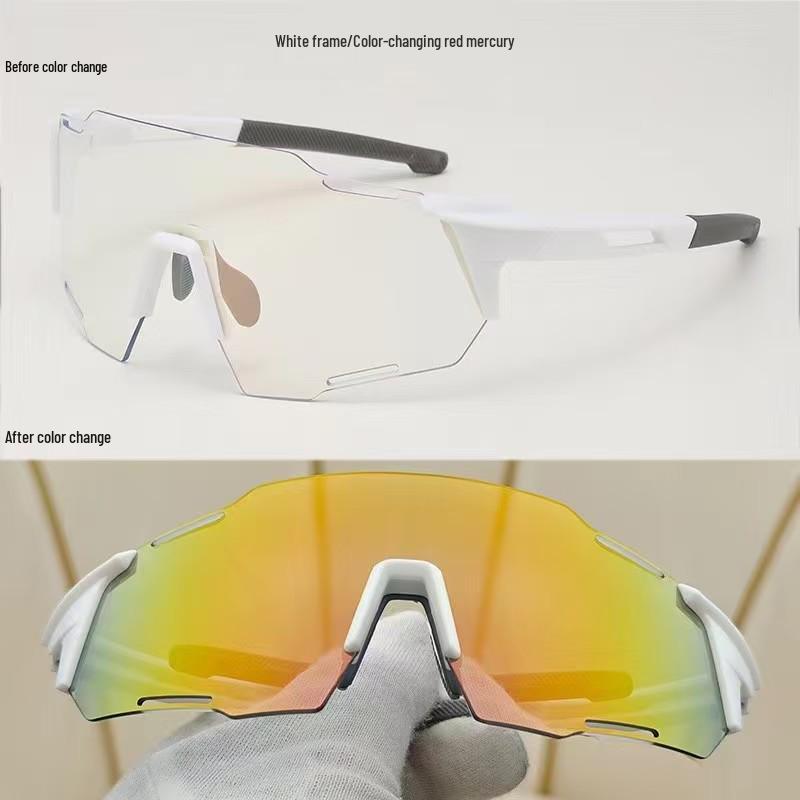 Photochromic Cycling Glasses: Windproof, Day & Night Use for Outdoor Sports & Running